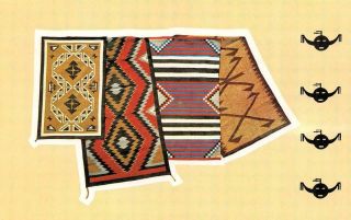 Window Rock,  Az Arizona Navajo Arts & Crafts Guild Native American Rugs Postcard