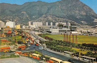 Road To Kai Tak Airport,  Hong Kong,  China Ca 1960s Vintage Postcard