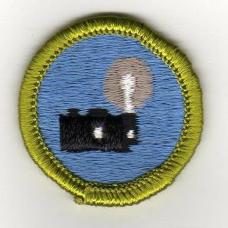 Photography Merit Badge,  Type G,  Cloth Back (1964 - 71),