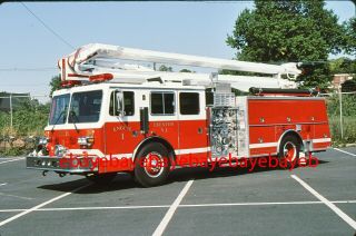 Fire Apparatus Slide,  Engine 1,  Trenton / Nj,  1992 Kme / Boardman