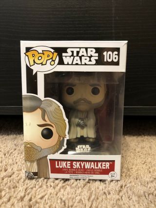 Star Wars The Force Awakens Bearded Luke Skywalker Funko Pop 106