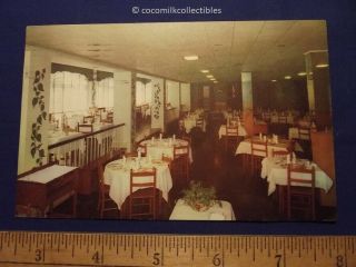 1963 The Flanders Hotel Atlantic City Jersey Chrome Posted Dining Room Area