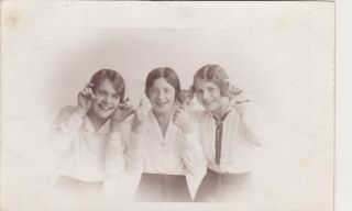 Unusual Old Photo Young Women Glamour Girls London F3