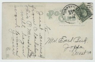 Clarksburg WV B&O Railroad Depot by Night 00 - 10s Postcard 2