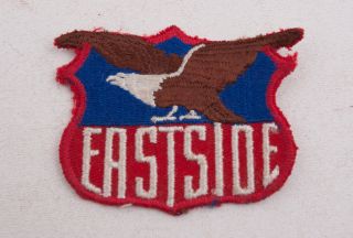 Eastside Badge Shaped W/eagle Vintage Boy Scout Patch (c2l - 18) Bsa