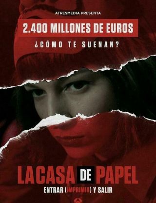 EspaÑa - Serie,  La Casa De Papel,  1ra Temporada,  2017,  5dvd 15capitulos