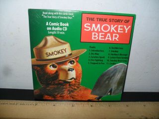 Rare The True Story Of Smokey Bear Comic Book On Audio Cd
