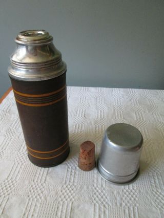 Vintage The American Thermos Bottle Co.  Thermos 36 Cork Stopper Usa 10 " Tall
