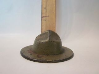 Antique Boy Scout Scouts Cast Iron Hat Cap Paperweight Figurine Of America