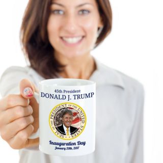 Donald J Trump 45th President Inauguration Day White Mug Coffee Tea Cocoa Cup 15