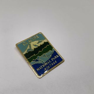 Glacier National Park Mountain Lake Travel Souvenir Pin Lapel