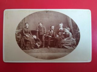 German Cdv Of Family Group By L Wagner,  Wiesbaden