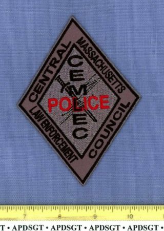 Cemlec Central Massachusetts Law Enforcement Council Swat Police Patch