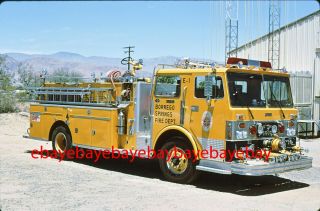 Fire Apparatus Slide,  Engine 62,  Borrego Springs / Ca,  1982 Spartan / W.  S.