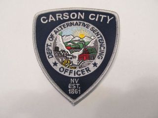 Nevada Carson City Alternative Sentencing Officer Patch