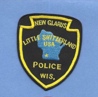 Old Wisconsin - Village Of Glarus Police Dept - " Little Switzerland "