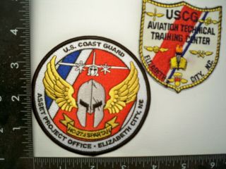 Federal Coast Guard Uscg Air Station Elizabeth City,  Nc 2 Patch Set Sar Mle