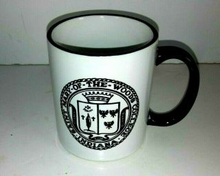 Vintage 70s Mary Of The Woods College Indiana Ceramic Coffee Mug Cup