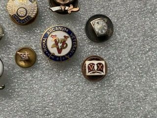 Grouping of Early Fraternal Society Pins 3