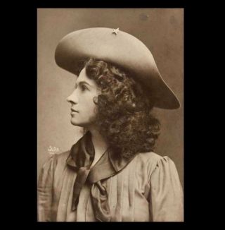 1902 Annie Oakley Photo Cowboy Hat,  Buffalo Bill Wild West Show Sharpshooter