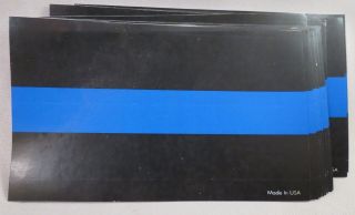 Of 10 Police Blue Line Stickers Decals Law Enforcement 3x5 Support