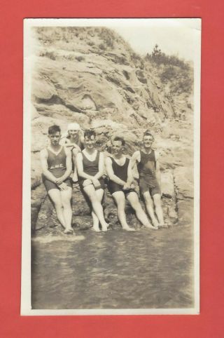 CHINA WEI HAI WEI ROYAL NAVY BATHING BEACH HMS CASTOR SAILORS 1929 PHOTO X 2 3