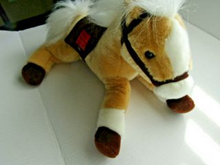 Wells Fargo Legendary Horse Beige Pony Plush Toy Stuffed Animal Soft