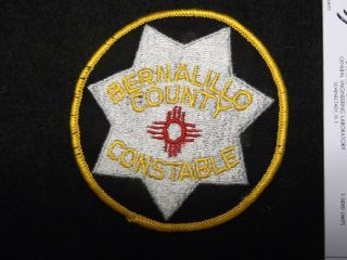 Mexico Bernalillo County Police Constable Vintage Defunct Old Cheesecloth