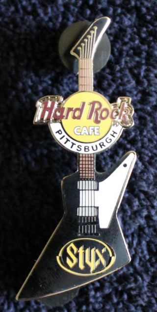 Hard Rock Cafe Pin - Limited Edition 100 - 2004 Pittsburgh Styx Tour Guitar