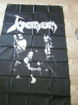 Venom Flag Banner 5x3 Feet Slayer Mayhem Varg Darkthrone Exodus Dri Metal Cd Lp