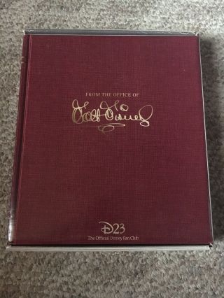 D23 Archives Official Disney Fan Club Gift Vol.  1 From Office Of Walt Disney
