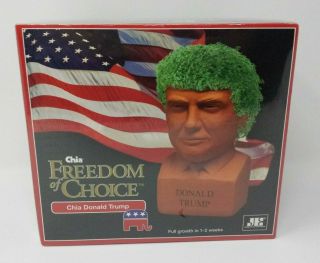 President Donald Trump Chia Pet Head Freedom Of Choice Decorative Planter