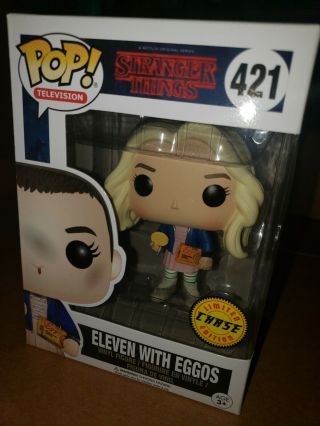 Funko Pop Eleven 11 Wig Chase With Eggos Stranger Things Netflix Television 421