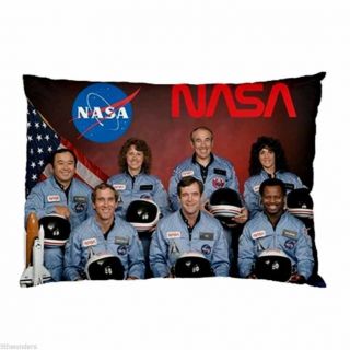 Nasa Sts - 51 - L Space Shuttle Challenger In Memoriam Pillow Case (two Sides)