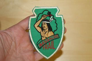 Vintage Bsa Boy Scout Patch - Massacre Trail Arrowhead Shape