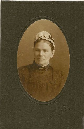 Victorian Cabinet Photograph - Lady - Costume - Wiggins Of Blackpool