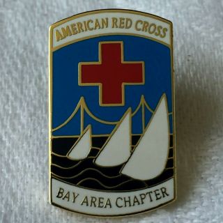 American Red Cross San Francisco Bay Area Chapter California Sailboat Lapel Pin