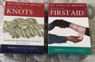 Boy Scouts Of America Deck Of Knots And Deck Of First Aid,  In Wrapper