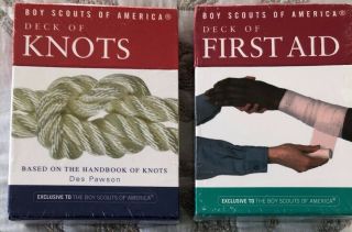 Boy Scouts Of America Deck Of Knots AND Deck Of First Aid,  in Wrapper 2