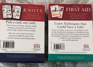 Boy Scouts Of America Deck Of Knots AND Deck Of First Aid,  in Wrapper 3