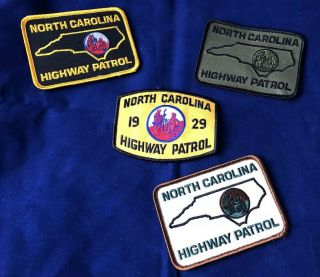 Nc - 3 Tactical Subdued North Carolina State Highway Patrol Patches,  1 Repo Patxh