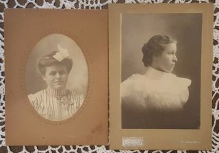Antique Cabinet Card Photos " St.  Paul Ladies " (h.  Shepherd And Zimmerman Bros)