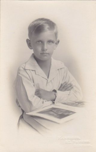Old Photo Children Boy Fashion Bedford W5