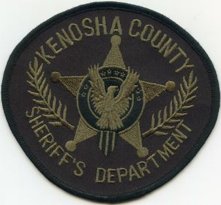 Kenosha County Wisconsin Wi Subdued Sheriff Police Patch
