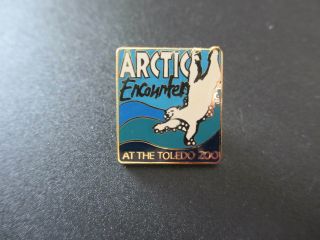 Vintage Toledo Zoo Ohio Arctic Encounter Lapel Hat Pin