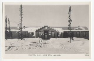 Squirrel Club Goose Bay Labrador Canada 1940 - 60 Peco Real Photo Postcard 644