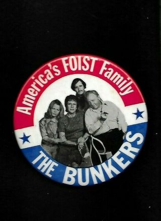 Large,  3 1/2 Inch The Bunkers All In The Family America 