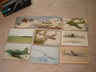 Vintage Postcards Early Aviation Navy Air Force Military Airplanes Set Of 17
