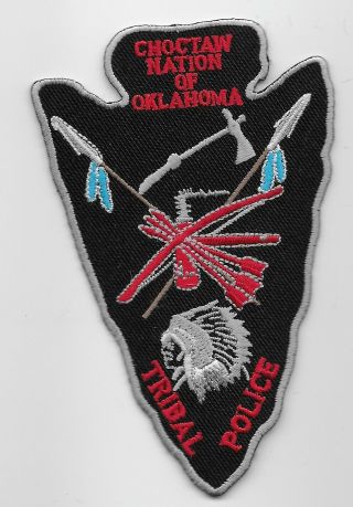 Choctaw Tribal Police State Oklahoma Ok Spear Patch
