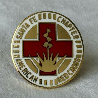 American Red Cross Pin Santa Fe Mexico Chapter Tie Tack Vest Lapel Pin